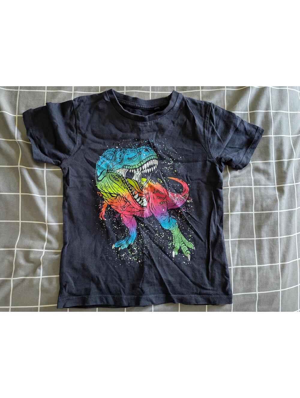 Rainbow T-Rex Dino tee